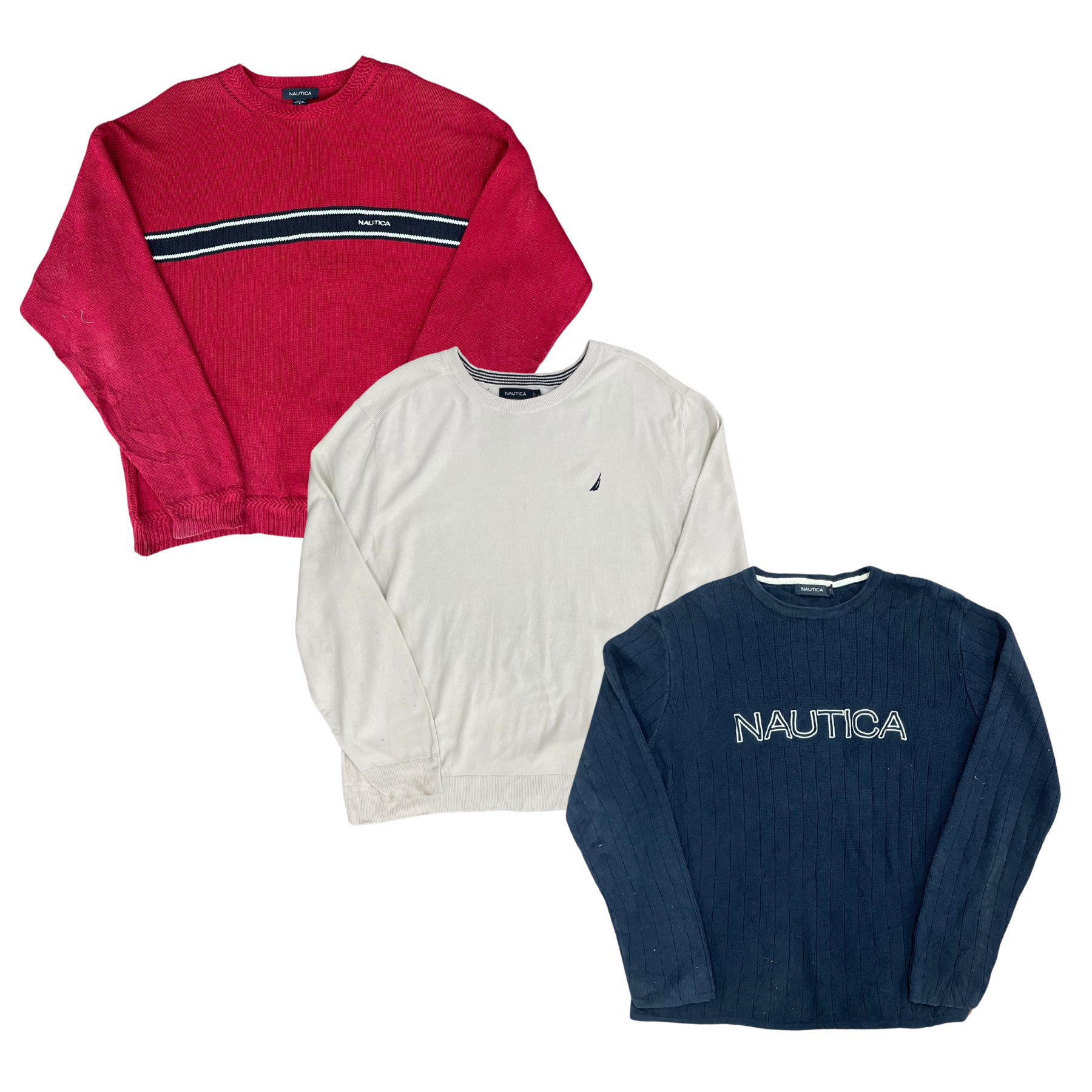 Collection of NAUTICA ROUND NECK SWEATER in a gallery layout